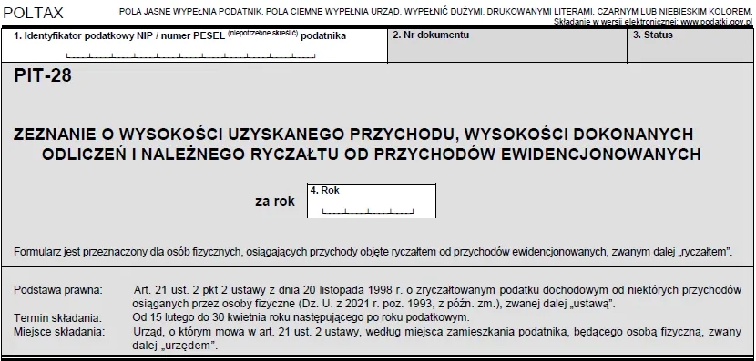 PIT-28 za najem: Termin, zasady i konsekwencje spóźnienia