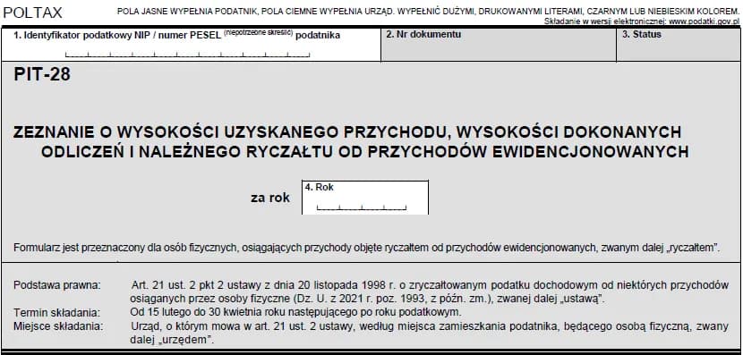 PIT-28 za najem: Termin, zasady i konsekwencje spóźnienia