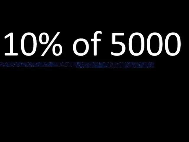 Jak łatwo obliczyć 10 procent z 5000? Prosty wzór i wynik